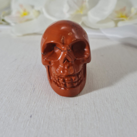 Schedel / Skull Rode Jaspis Edelsteen - China - No.08 - 5cm