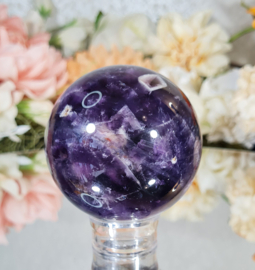 Chevron Amethist Edelsteen Bol no.7 - 6,5 cm