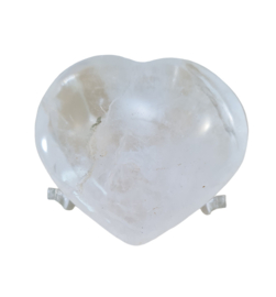 Bergkristal Edelsteen Hart - No.04 - Madagaskar - 5 cm