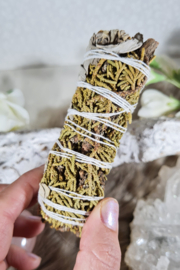 Witte Salie en Jeneverbes Smudgestick  11cm