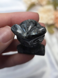 Uil Larvikiet Edelsteen 4 cm - Bescherming en Intuïtie - div. soorten