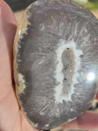 Agaat Edelsteen Geode op standaard