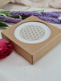 Onderzetters - Bloem des levens - Flower of life - set