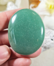 Aventurijn Groen Platte Steen no.3 - 4 cm Edelsteen