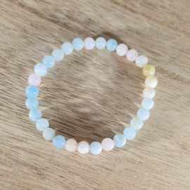 Edelsteen Armband Morganiet Kogelarmband 6 mm