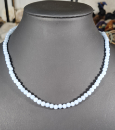 Edelsteen Ketting Angeliet extra ronde kraal 4 mm - 45 cm