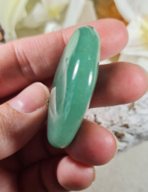 Aventurijn Groen Platte Steen no.3 - 4 cm Edelsteen