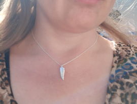 Hanger - Veer - 925 Sterling Zilver - Egaal - 24mm