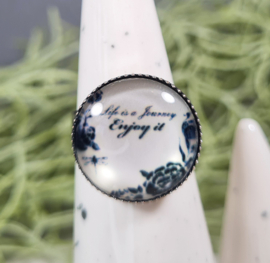 Ring Life is a Journey Cabochon