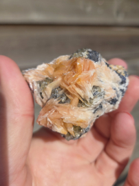 Bariet met Cerussiet Edelsteen Cluster - 5cm - Marokko