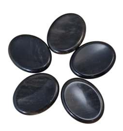 Goud Obsidiaan Duimsteen - Worry Stone - Ovaal