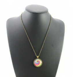 Ketting Cabochon - spiraal