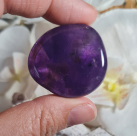 Amethist Platte Steen 3,5 cm no.4 Edelsteen