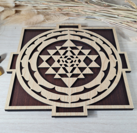 Grid  Shree Yantra - 25 cm - hout