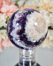 Chevron Amethist Edelsteen Bol no.3 - 7 cm