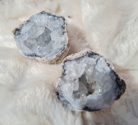 Chalcedoon - Geode - Wit - Mexico - Edelsteen 