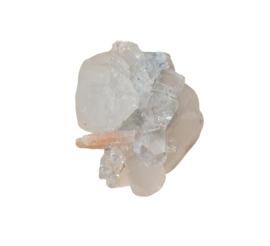 Apofylliet met Stilbiet - S - 3 cm - No.10 - Edelsteen Cluster