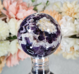 Chevron Amethist Edelsteen Bol no.3 - 7 cm