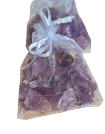 Zakje met chips  - Amethist Edelsteen - 75 gram