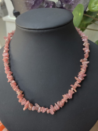Rhodochrosiet Splitketting 45 cm