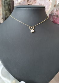Ketting I Love it - Roestvrij Staal Goudkleur