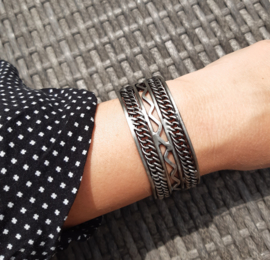 Armband - metaal - old look - Wave