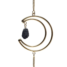 Raamhanger Maanstanden Goudkleur met Edelstenen