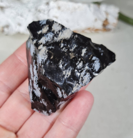 Sneeuwvlok Obsidiaan ruw 5,5 cm no.4