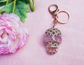 Keychain - Skull - Strass