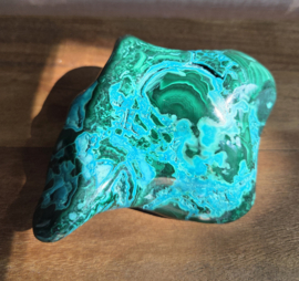 Malachiet Chrysocolla 922 gram 13 cm Gepolijst