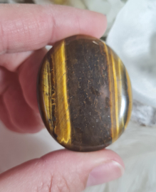 Tijgeroog Platte Steen no.1 - 4 cm Edelsteen