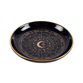 Schaal Astrologie Wiel Wit Goud - 10,5 cm