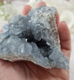 Celestien Cluster Geode - 6cm - Blauw