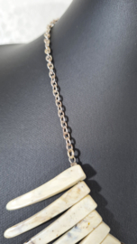 Ketting schelp - crème