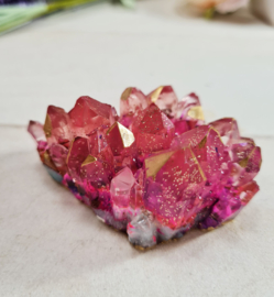 Orgonite - cluster - roze - 6,5cm