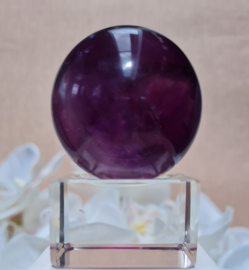 Fluoriet Paars Edelsteen Bol - 4,4cm