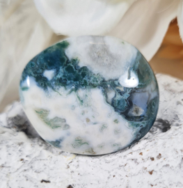 Mosagaat Platte Steen 3,5 cm no.5 Edelsteen