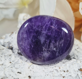 Amethist Platte Steen 3,5 cm no.6 Edelsteen