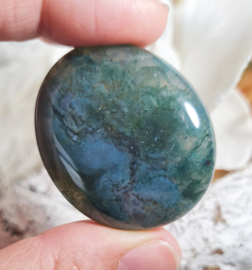 Mosagaat Platte Steen 4 cm no.1 Edelsteen