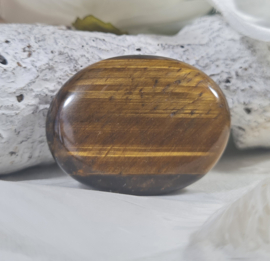 Tijgeroog Platte Steen no.4 - 4 cm Edelsteen