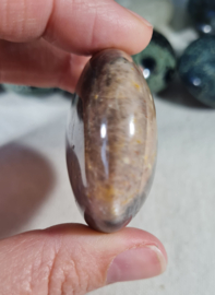 Zwarte Maansteen Palmsteen Edelsteen no.01 - 5,5 cm