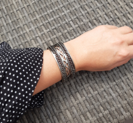 Armband - metaal - old look - Wave