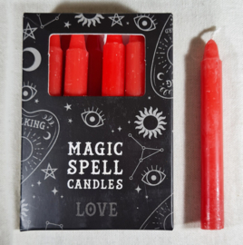 Spreukkaarsen Love rood - Spirit of Equinox