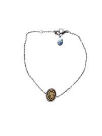 Armband Cupido - Zilver met Goudkleur RVS