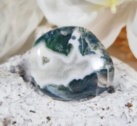 Mosagaat Platte Steen 3,5 cm no.7 Edelsteen