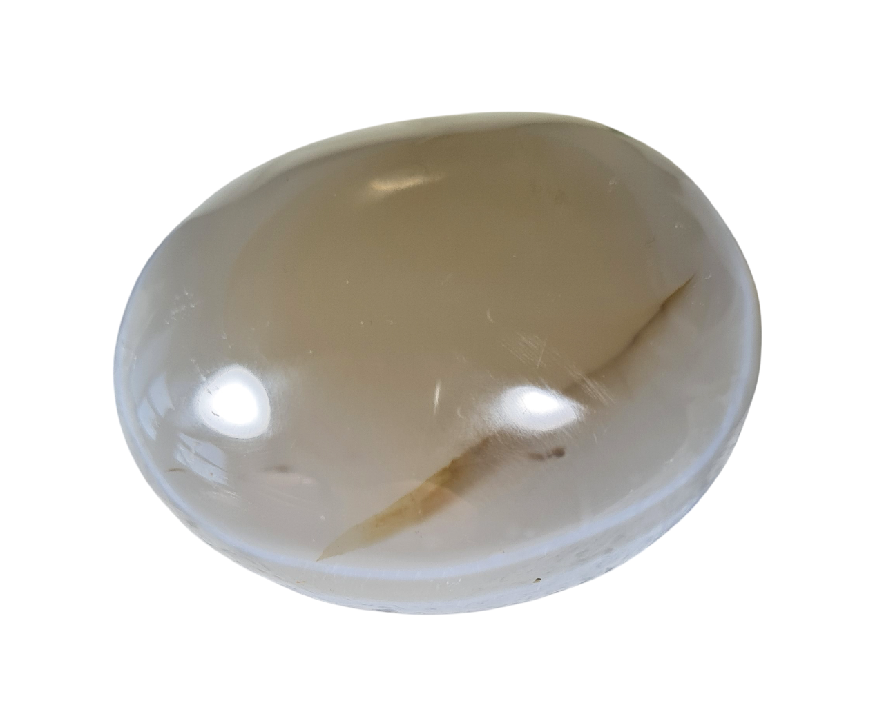 Agaat Handsteen no.5 Edelsteen  5 cm