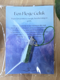 Aventurijn in Flesje vol geluk - cadeauset