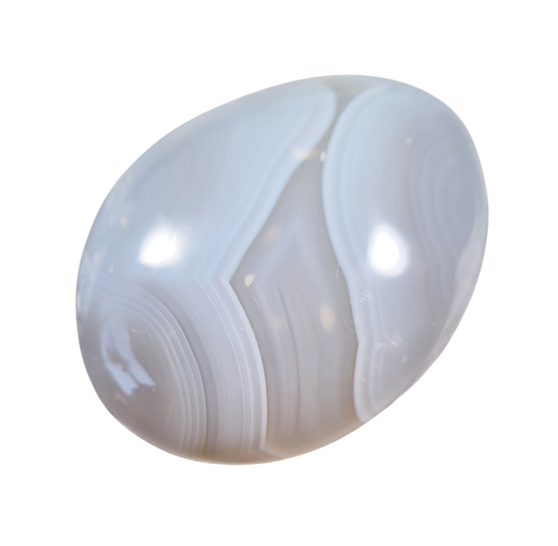 Agaat Handsteen no.1 Edelsteen 5,5 cm