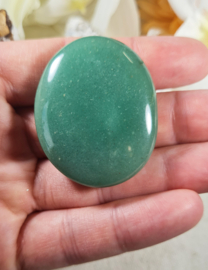 Aventurijn Groen Platte Steen no.3 - 4 cm Edelsteen