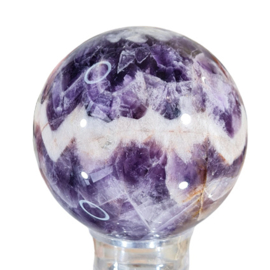 Chevron Amethist Edelsteen Bol no.2 - 6 cm